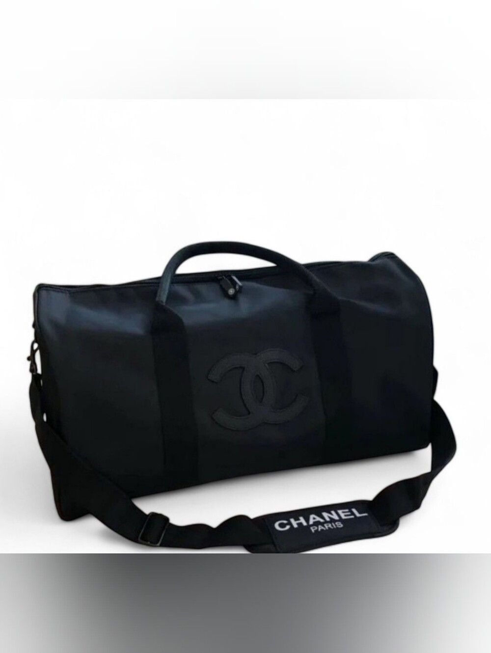 Chanel Novelty Black Travel Duffle Bag(NEW) - Picture 4 of 6